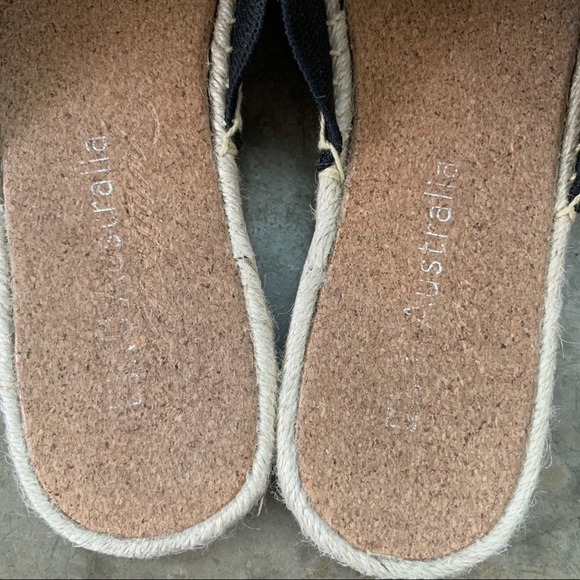 Emu Australia Espadrille Cork Slip on Slide Sandals Size 11 - Picture 6 of 10
